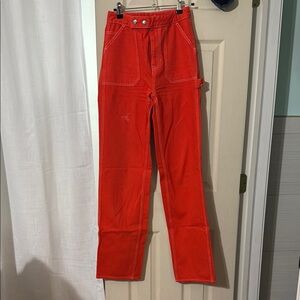 PACSUN  Orange High-Waisted Pants